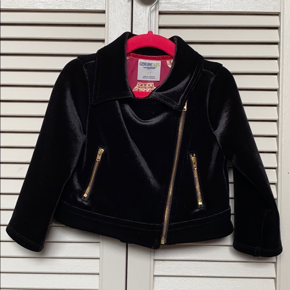 2T black moto jacket by Genuine Kids from OshKosh
